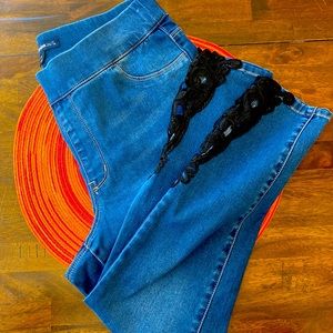 💙Jeggings with lace inserts💙